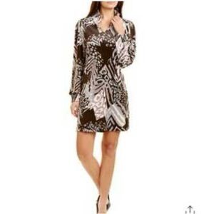 Tyler Boe Velour Animal Print Dress size S